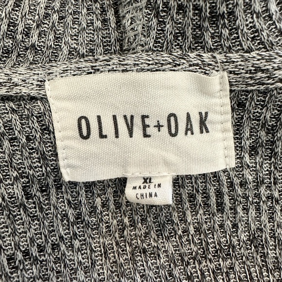 Gray open knit hooded cardigan - Picture 3 of 3